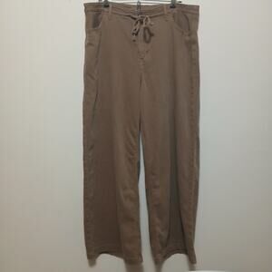 American Eagle Dreamy Drape Low Rise Ultra Wide Leg Jeans Iced Mocha Size 14